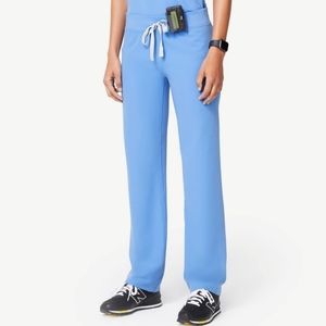 Figs NWT Livingston Basic scrub pants Ceil Blue
